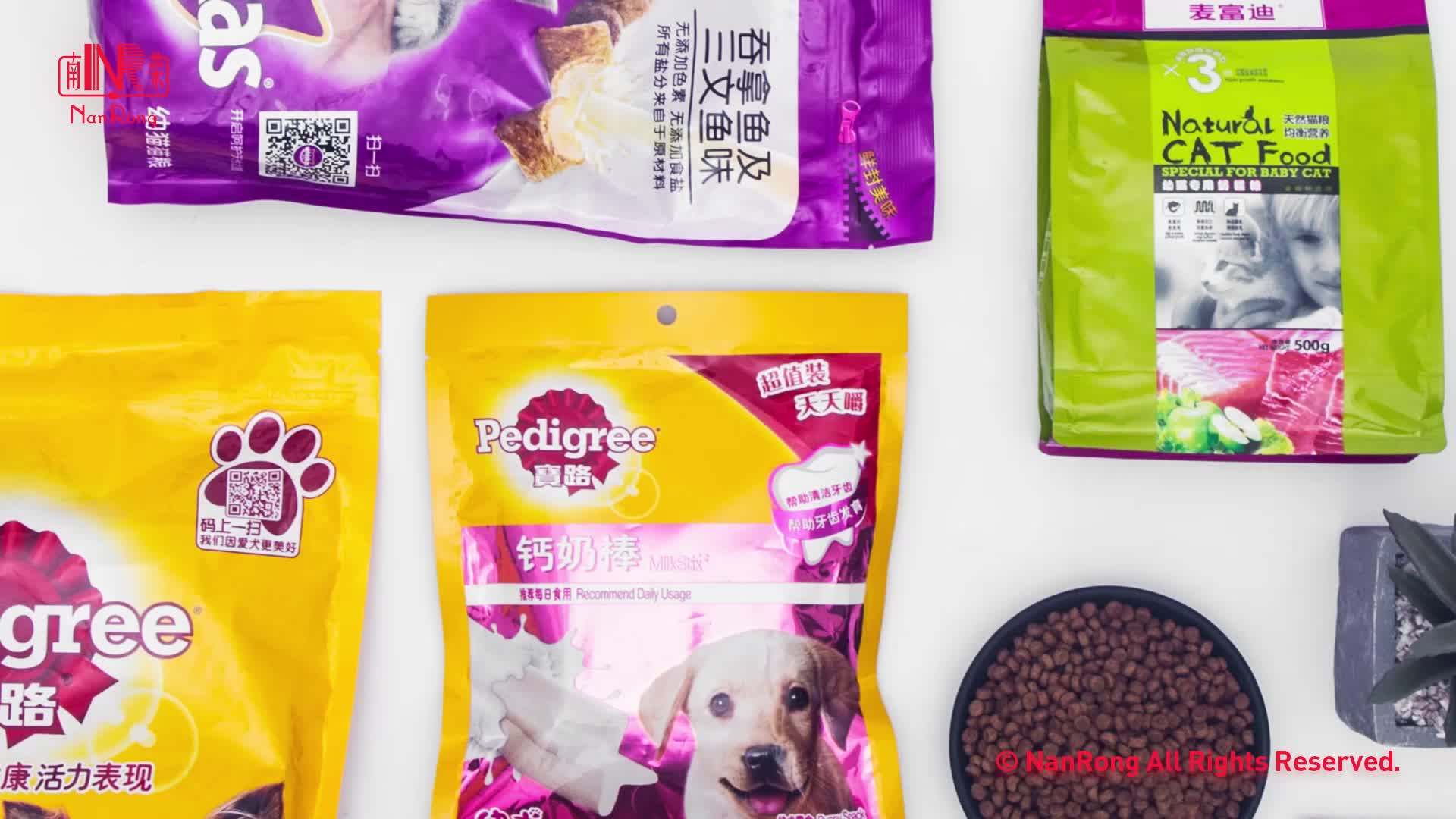 Plastic Animal Feed Packaging Bag Pet Cat Doggy Dog Treat Training Food