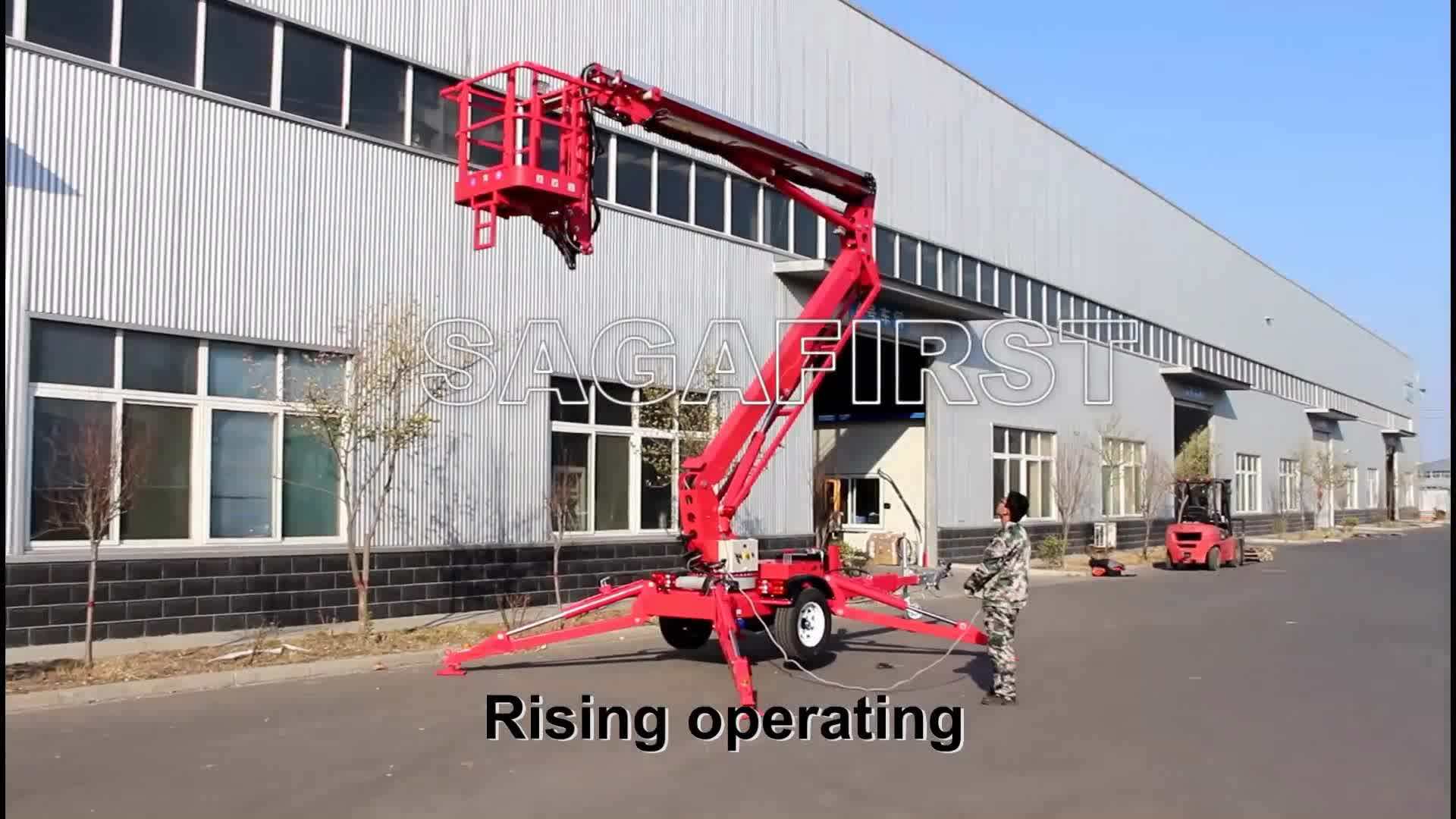 Electric Hydraulic Diesel Articulating Towable Aerial Articulated Boom