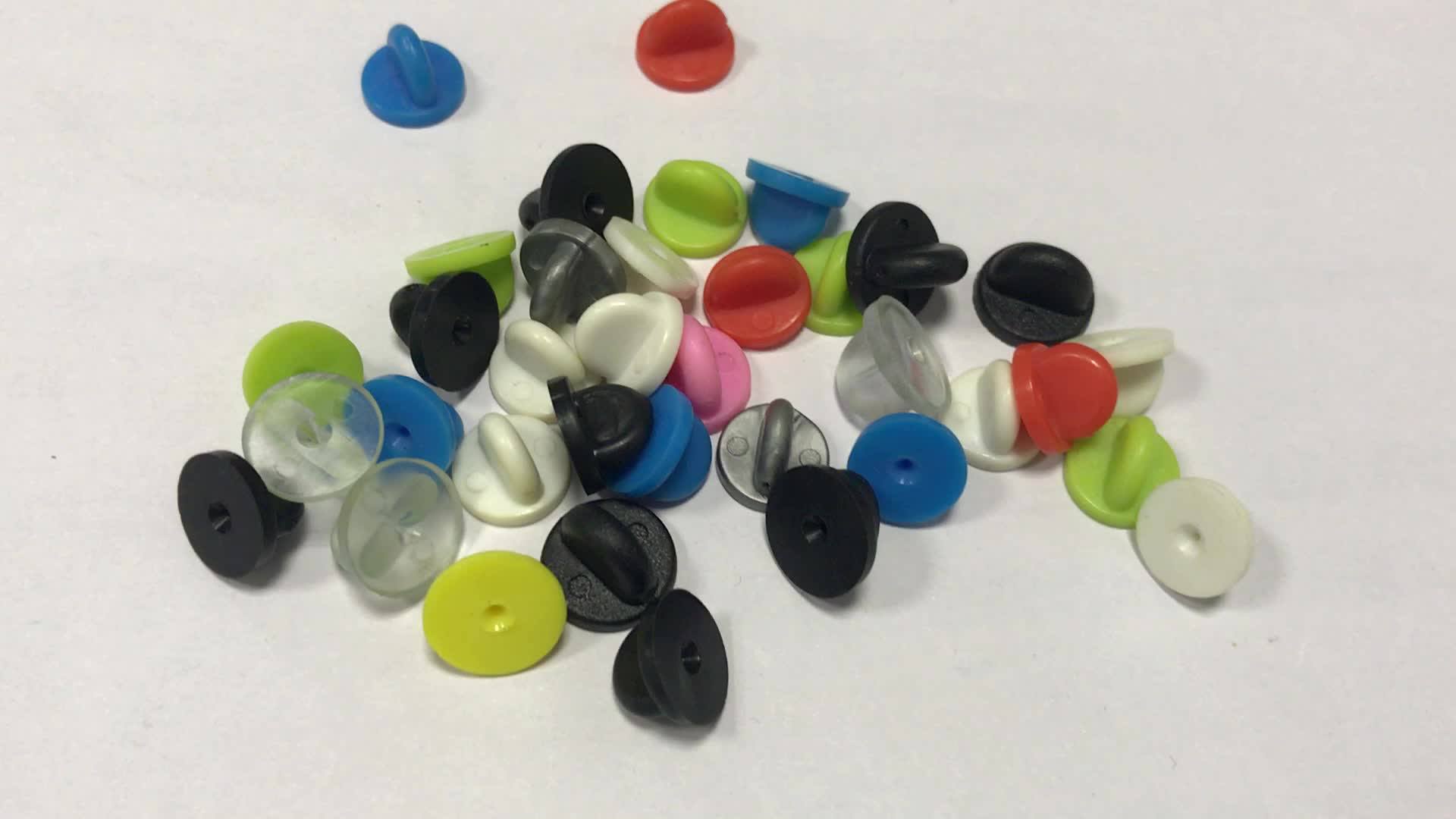 Ivoduff Plastic Rubber Butterfly Clutch/ Pvc Pin Back For Garment Badge