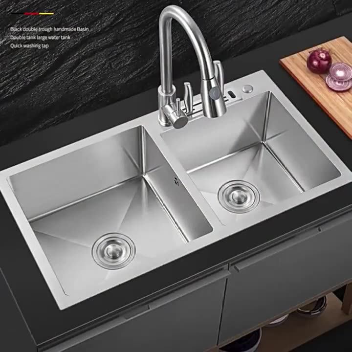 Liangshun European Style Smart Double Sink Dishwasher Stainless Steel