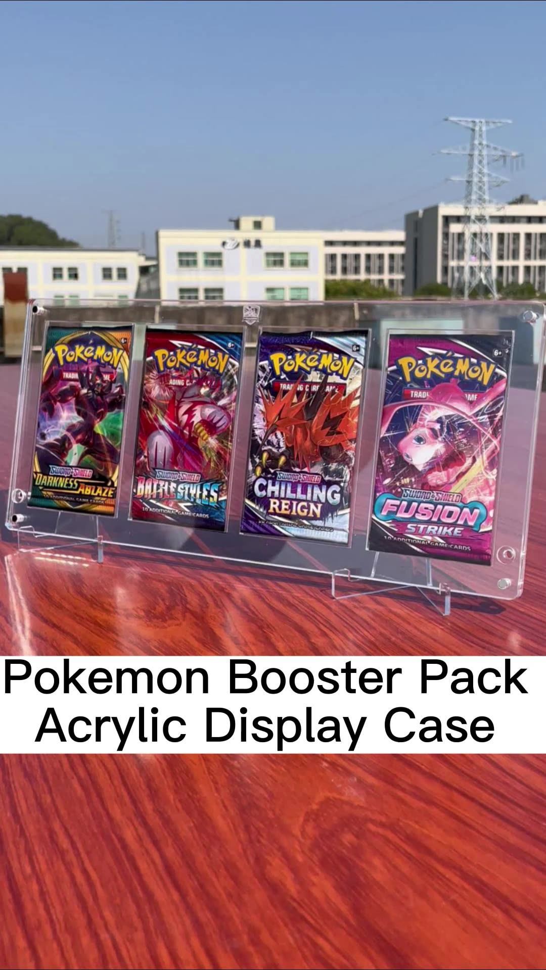 Ray Yi Free Sample Booster Packs Case Acrylic Pokemon Booster