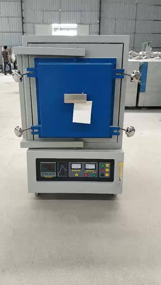 Pid Controlled 1200c Electric Atmosphere Heat Treatment Muffle Furnace