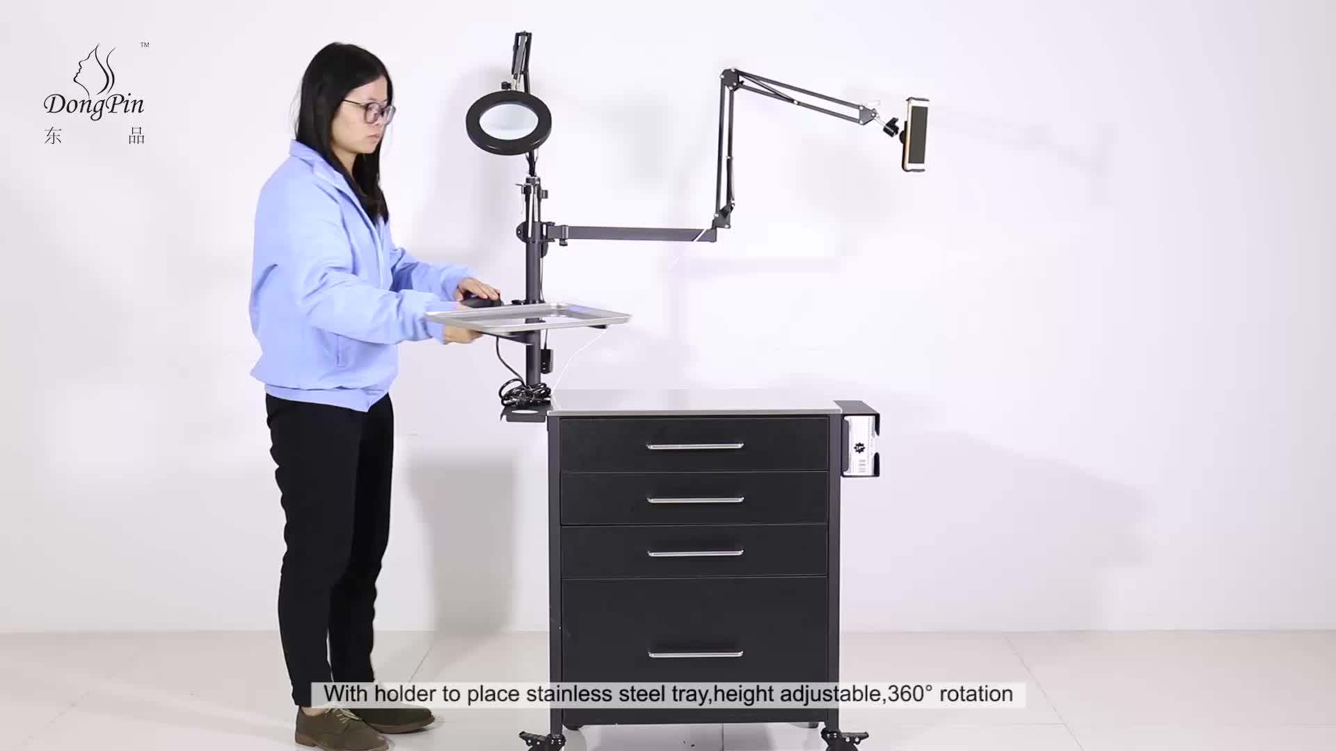 Removable Tattoo Studio Equipment Stainless Steel Tattoo Tray Furniture