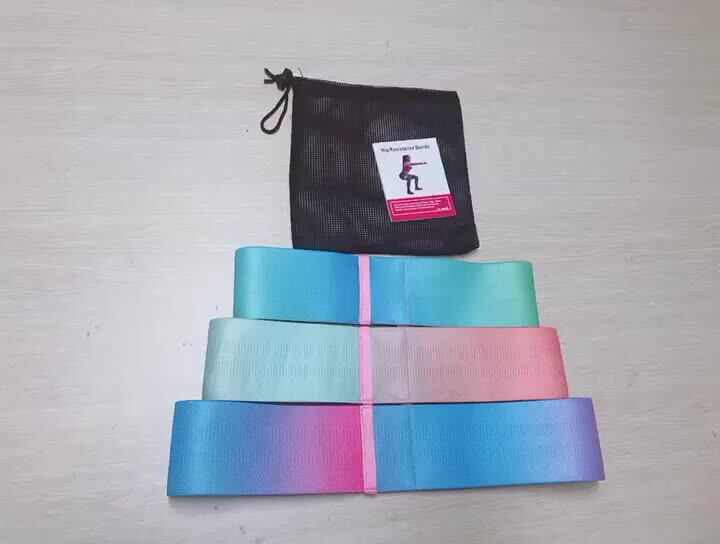 Amazon Hot Sell Multi Color Cotton Fabric Fitness Hip Yoga Loop