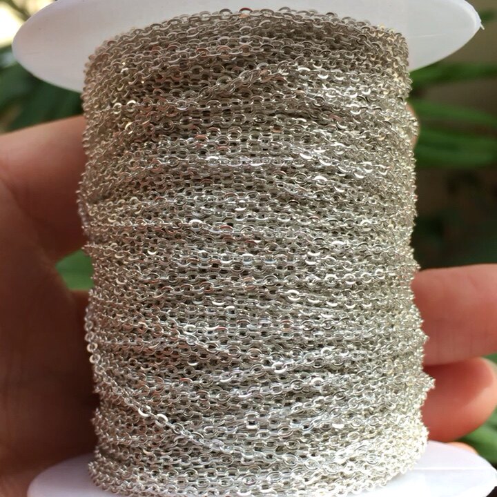 Wholesale Flat 925 Sterling Silver Roll Neck Chain And Antioxidation