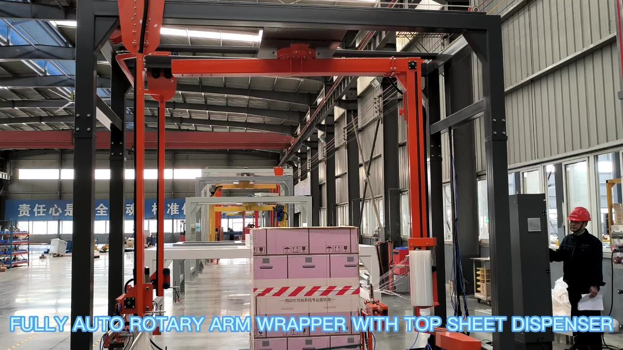 Mp402 Rotary Arm Pallet Wrapping Machine Automatic Stretch Film Wrap