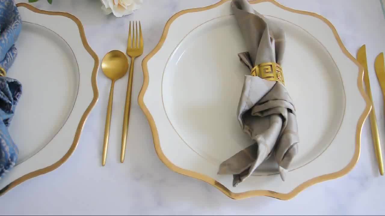 Stocked Sri Lanka Black And White Dishes Set Plate Porcelain With Gold Rim Decorative Buy