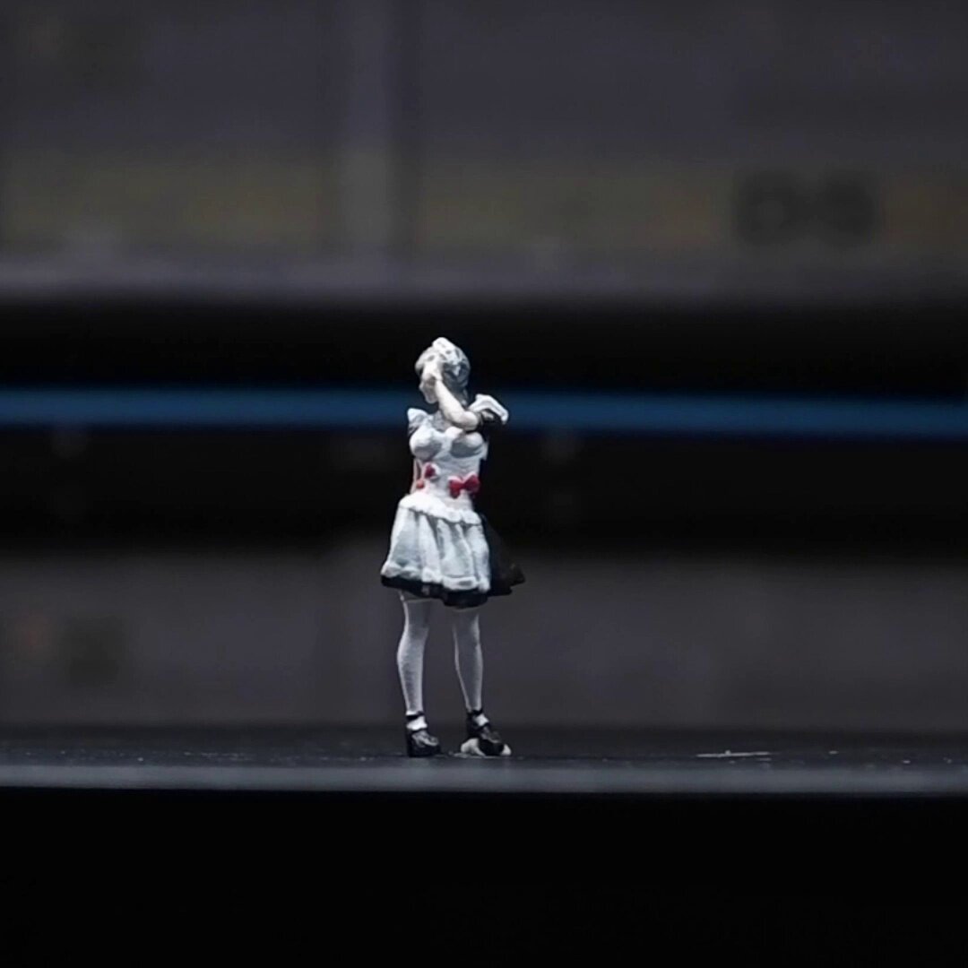 1:64女仆软妹制服微缩人偶太绝了！本手办控彻底沦陷：这小裙子也太可了吧！_手办_淘宝游戏网