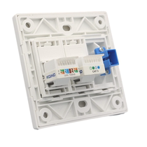 Type 86 SC fiber optic flange Category 6 computer broadband voice telephone RJ11 network cable CAT6 socket panel