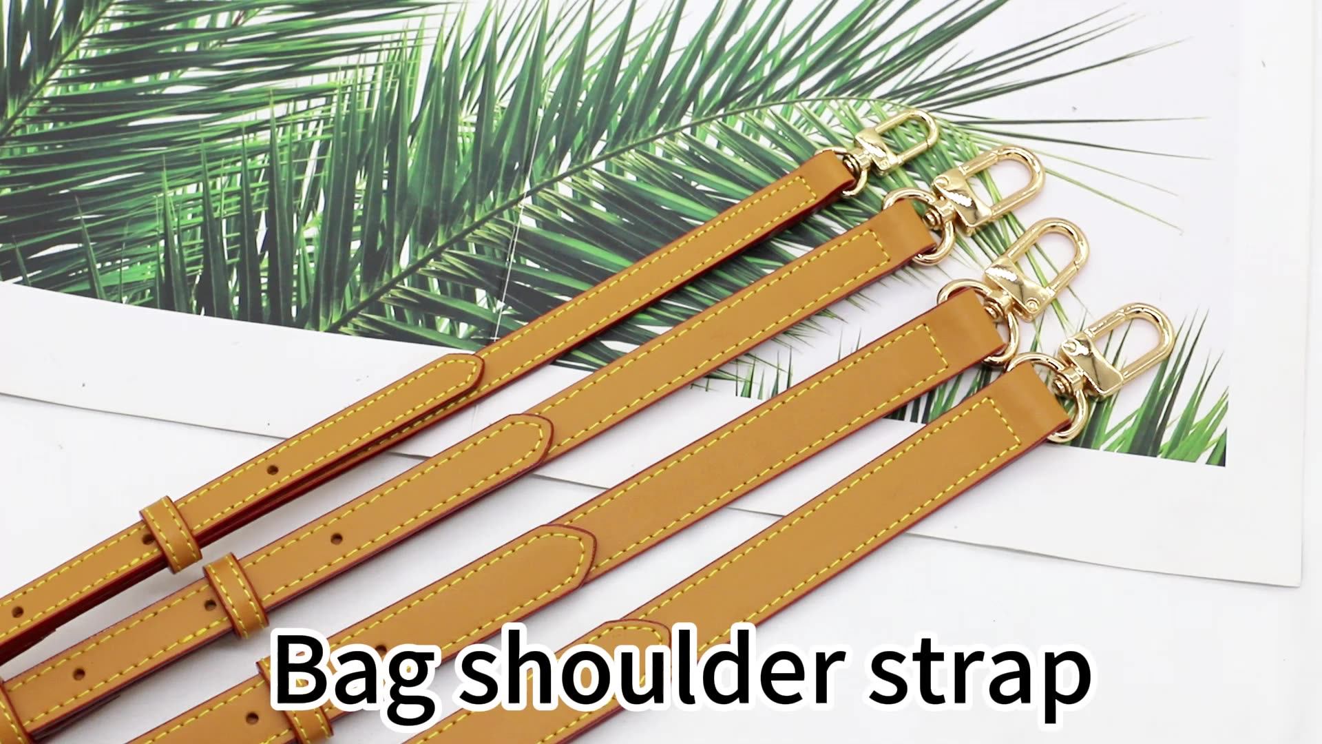 New Vachetta Leather Bag Shoulder Strap Tan Color With Different Sizes