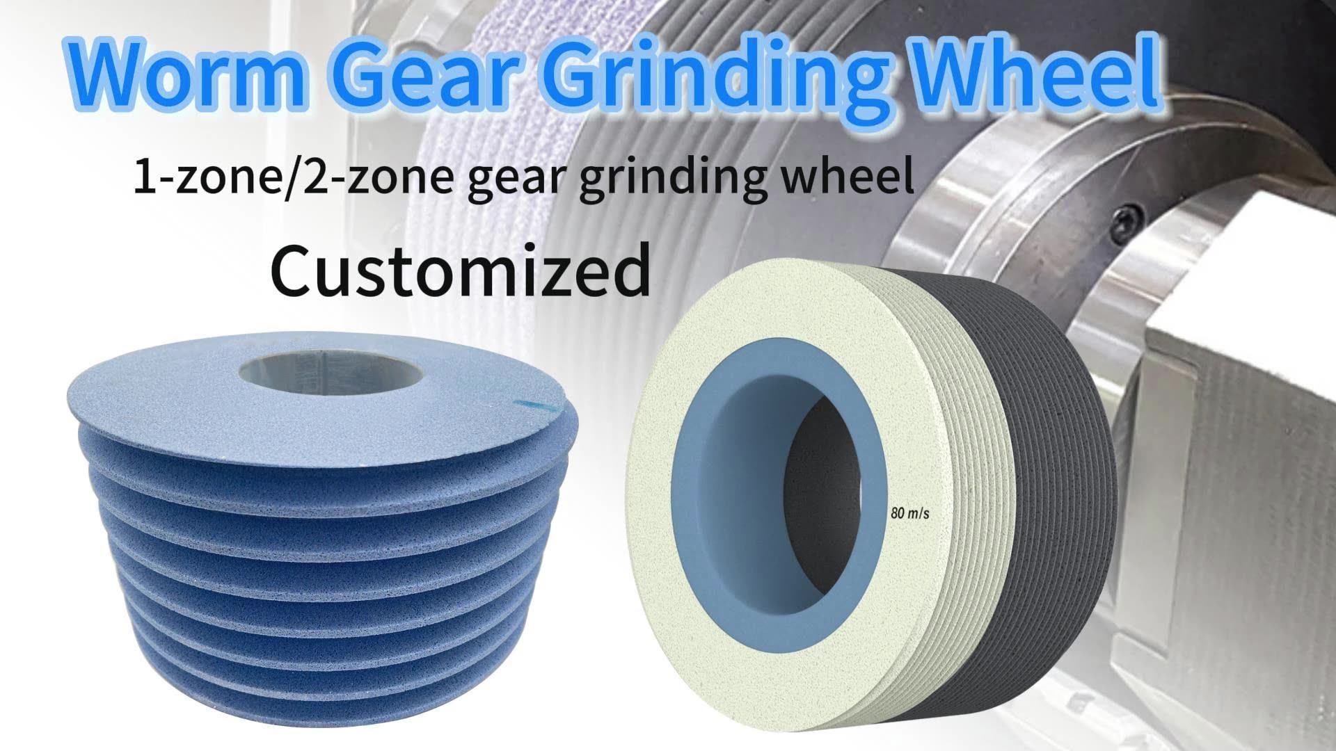 2zone Gear Grinding Wheels Vitrifiedbonded Hybrid Grinding Worm