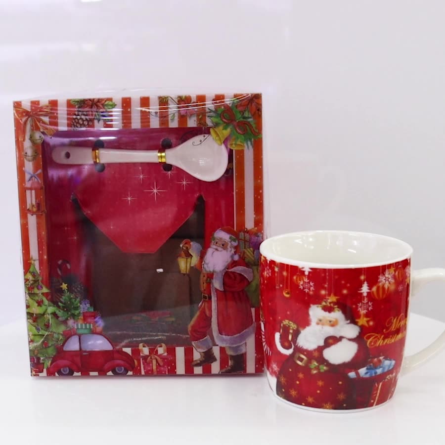 Creative Christmas Cup Ceramic Mug Cup Bulk Ceramic Christmas Mug With ...