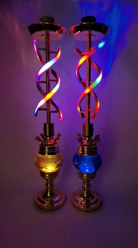 Big Hookah 4 Hose Shisha Tall Led Chicha Bar Nargile Rechargeable Hookah Luxury Buy Luxury Led