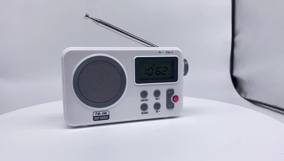 Pll Digital Alarm Clock Kitchen Radio With Am Fm Rds System Preset 20