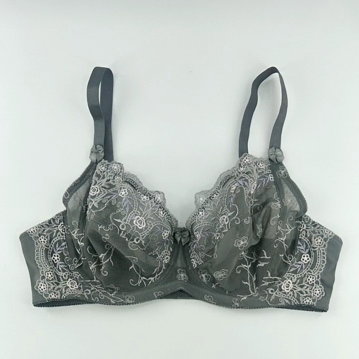 Custom Embroidery Full Cup Underwire Large Bras Size G,Guangzhou Female