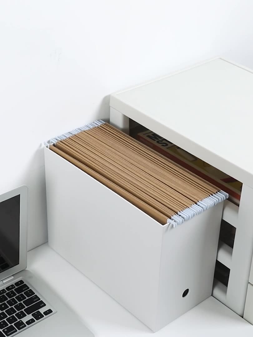Shimoyama Home Office Organizer Plastic Storage Box With Lid File Desk