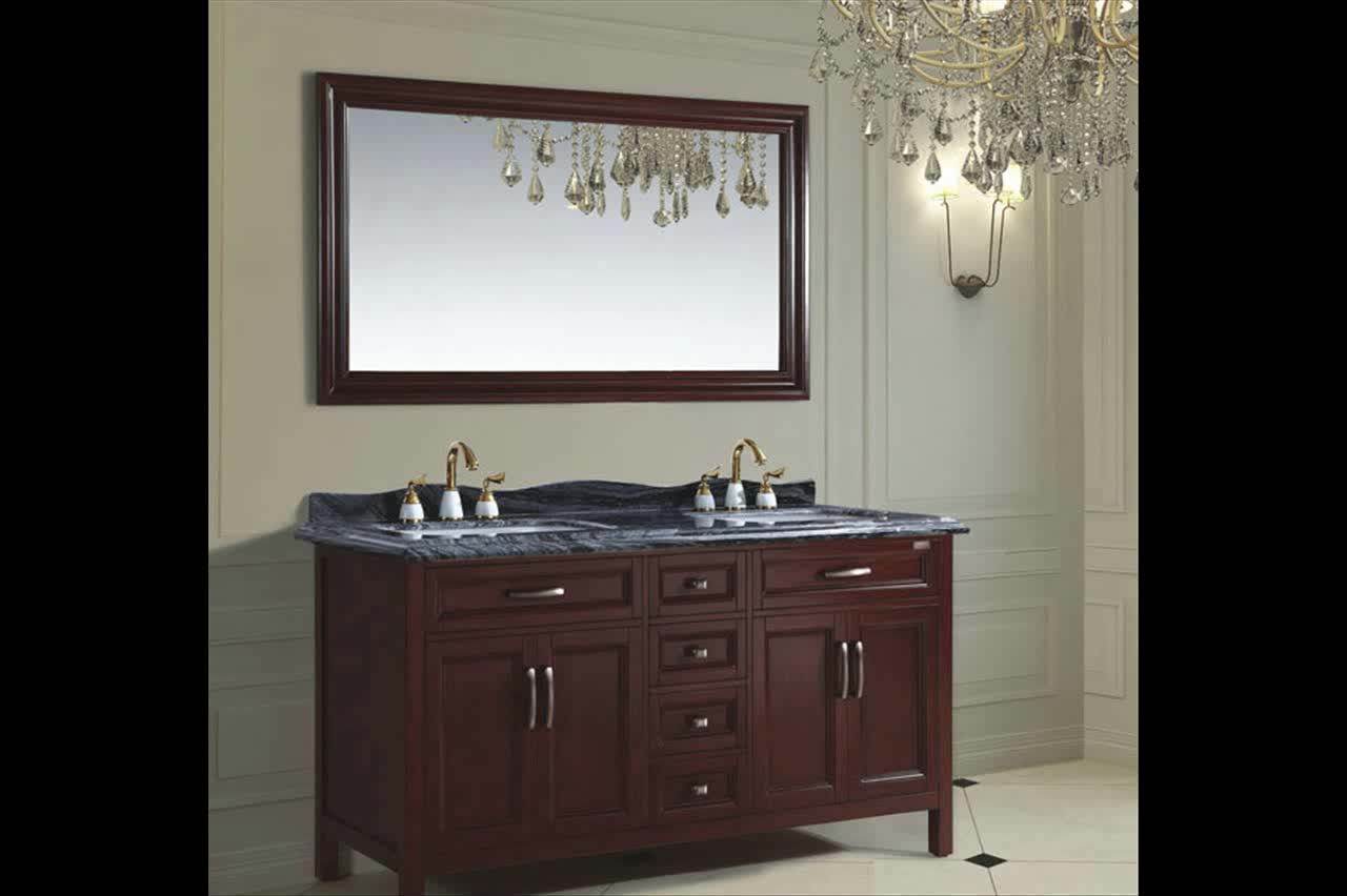 Solid Wood American Style Double Sink Bathroom Buy Solid Wood