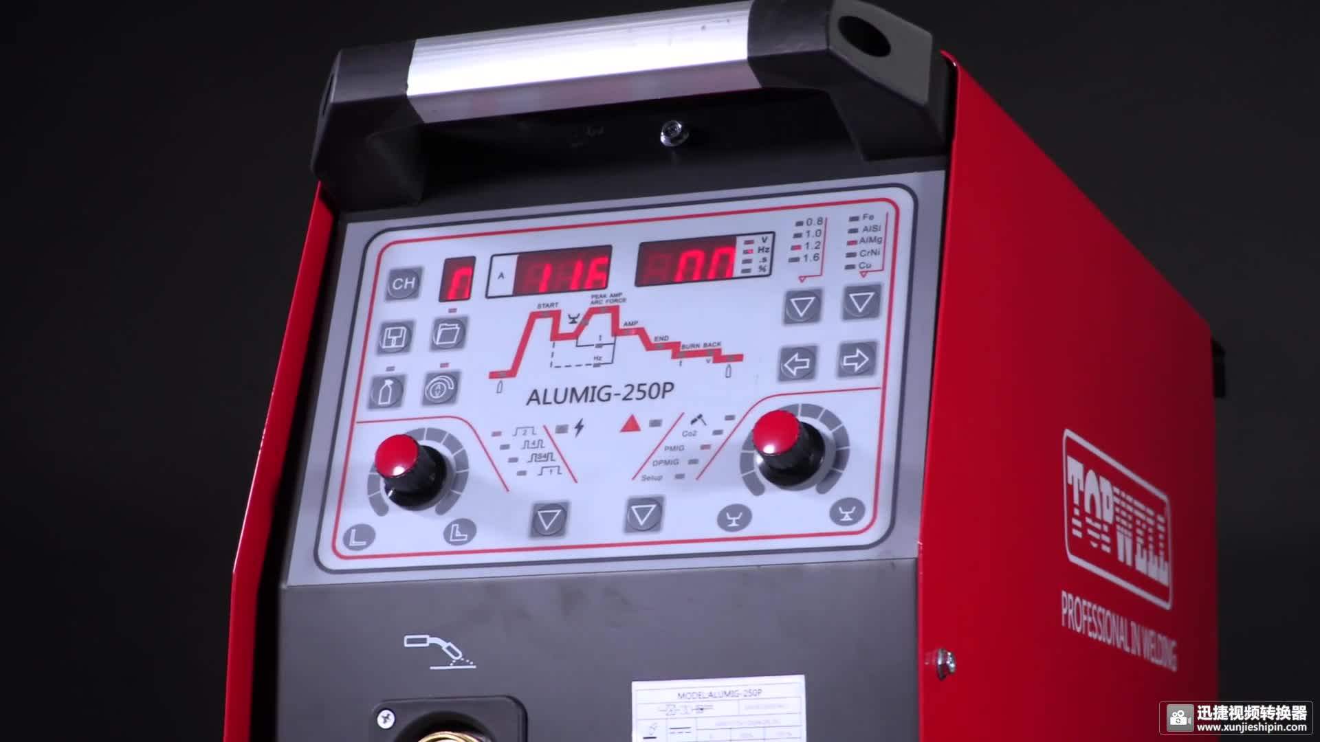 Topwell Single Phase 250 Amp Double Twin Pulse Mig Welder For Sale