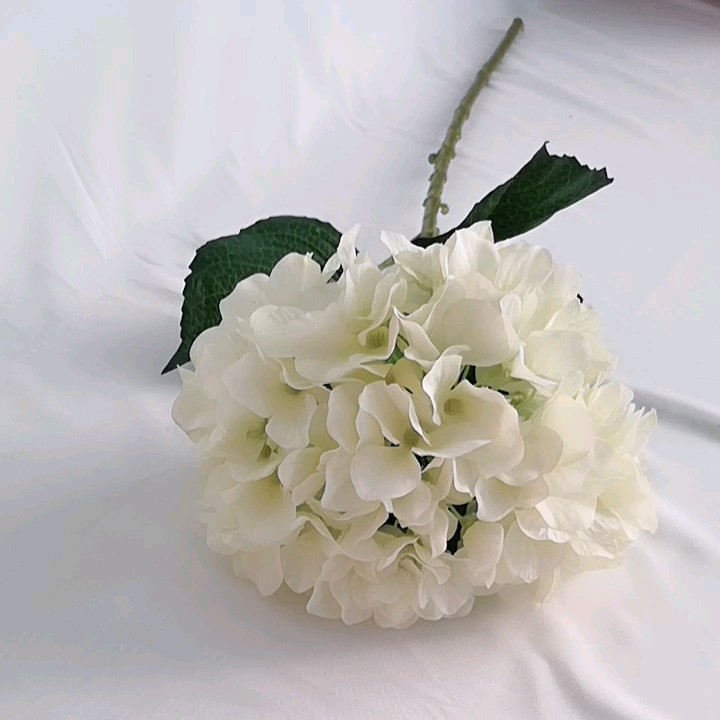 High Quality Artificial Single Stem Hydrangea Flower Wedding Decoration
