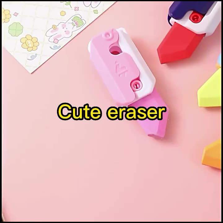 Cute Fidget Toys Eraser Sensory Anxiety Stress Relief Plastic Carrot