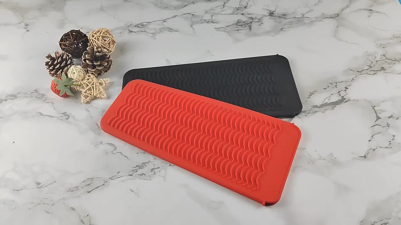 Wholesale Ecofriendly Silicone Travel Pouch Curling Iron Holder