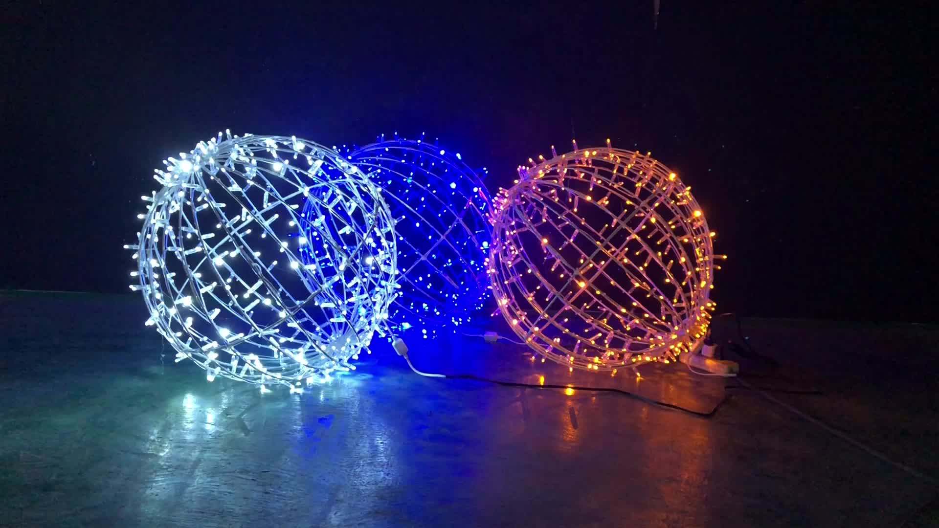 China Supply Products Big Metal Christmas Decorative Led Lighted