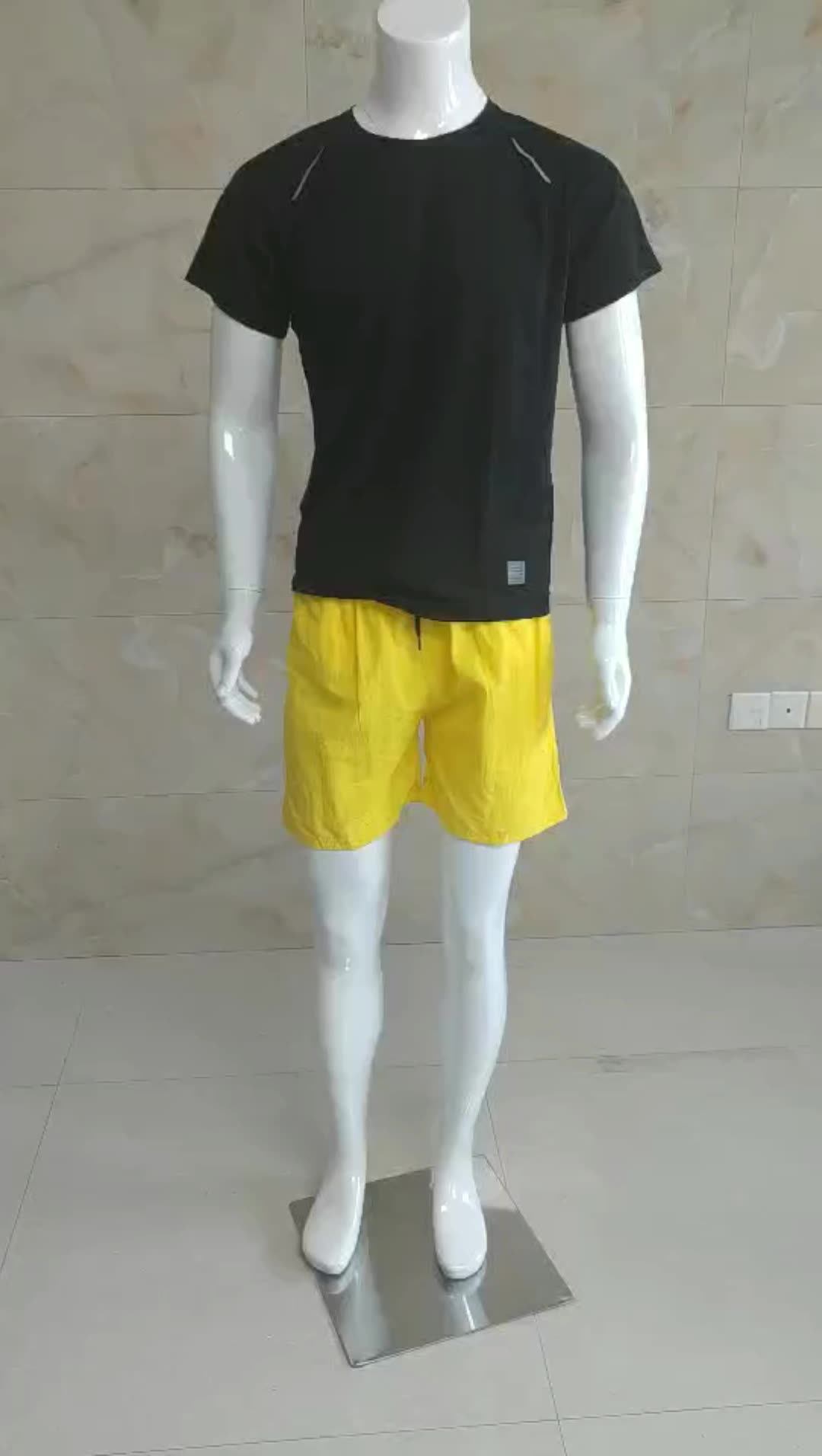 Wholesale Custom Shorts Summer Breathable Black Nylon Sport Clothing