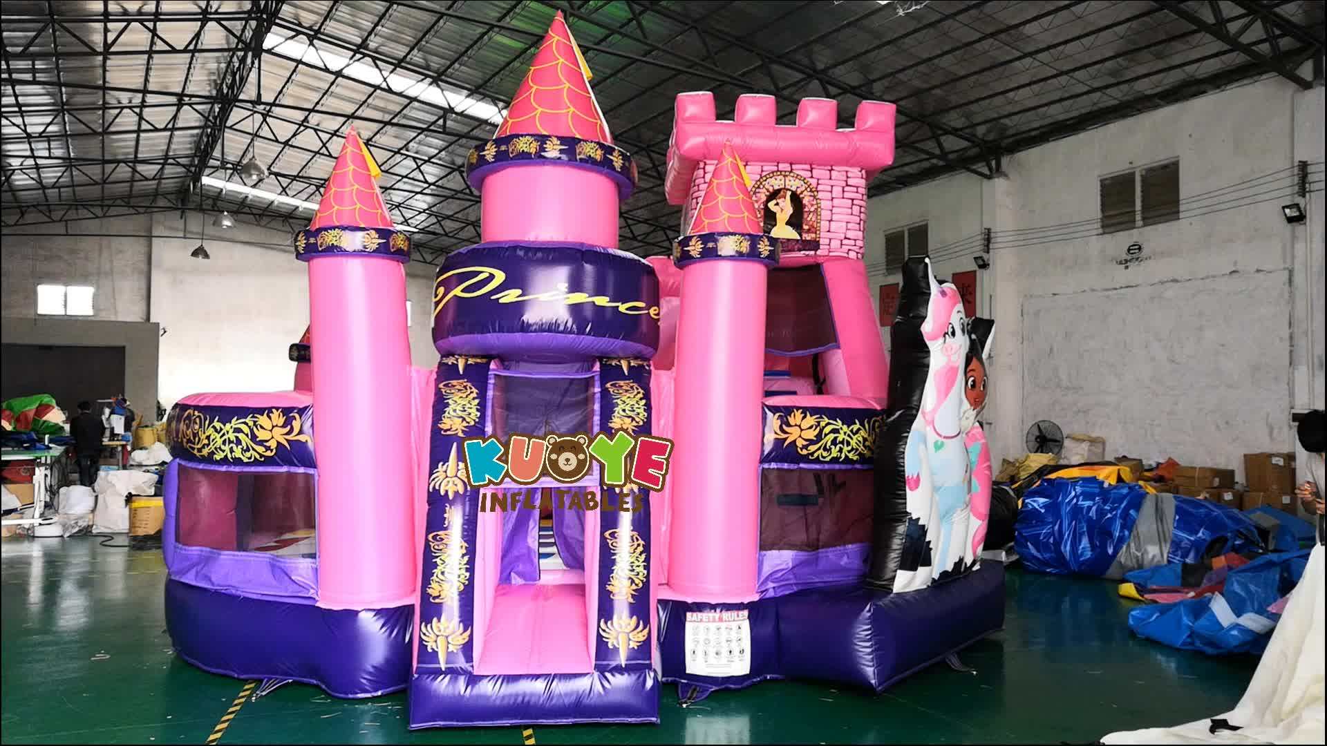 New Design Princess Palace Inflatable Bouncy Castle With Slide