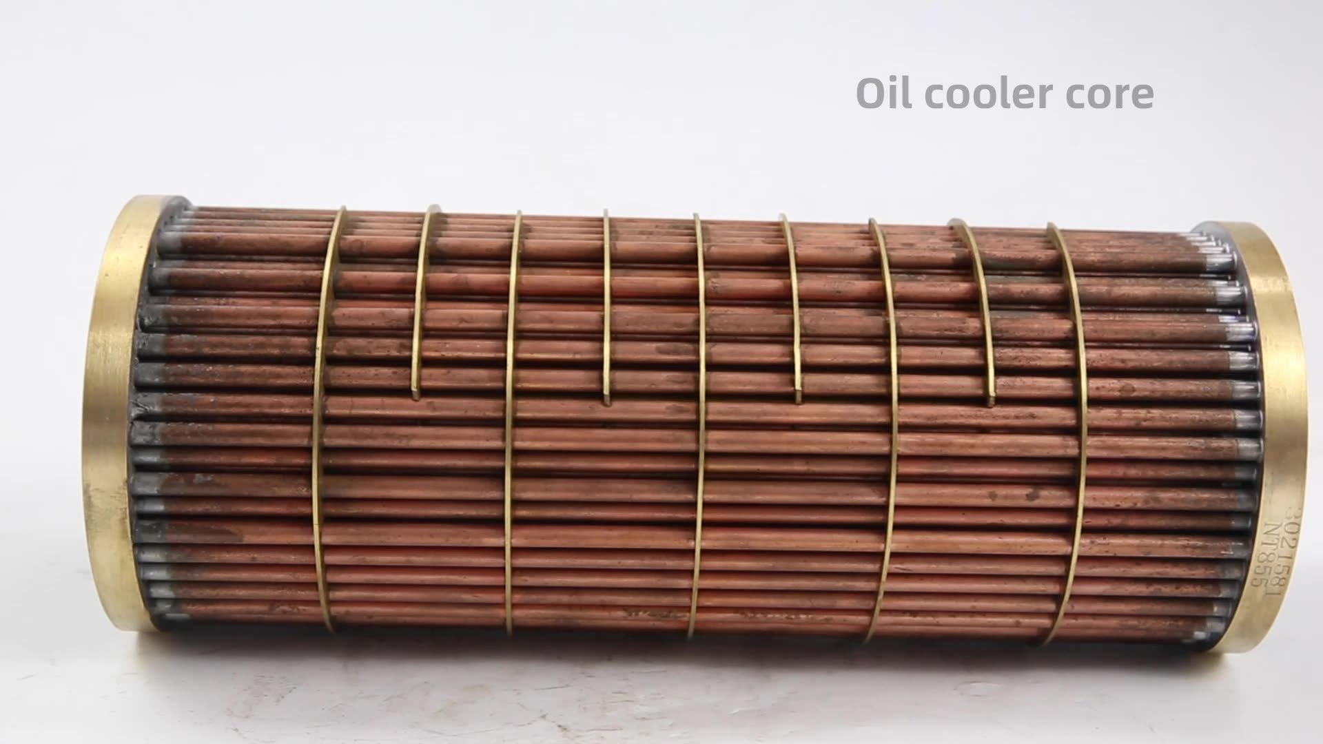 QSX15 oil cooler core 4955831 4965487, View 4096850 4095521 4955831