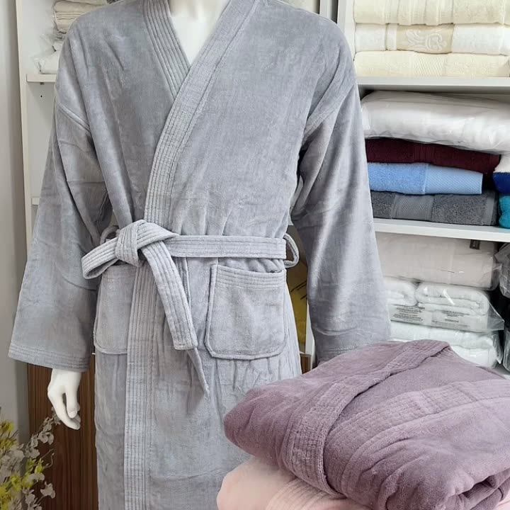 100 Cotton White Hotel Terry Towel Cloth Spa Bathrobe Robes Soft