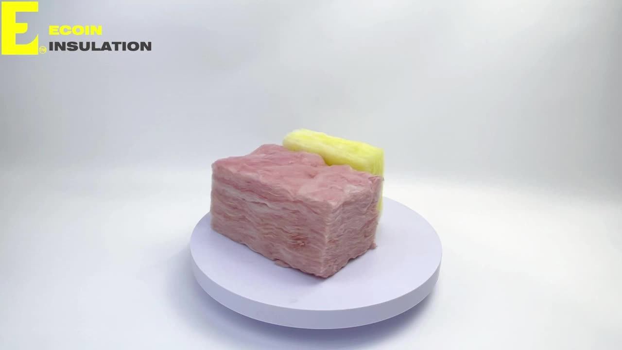 Fiberglass Wool Roof Thermal Insulation 16kg Density Glass Wool Blanket