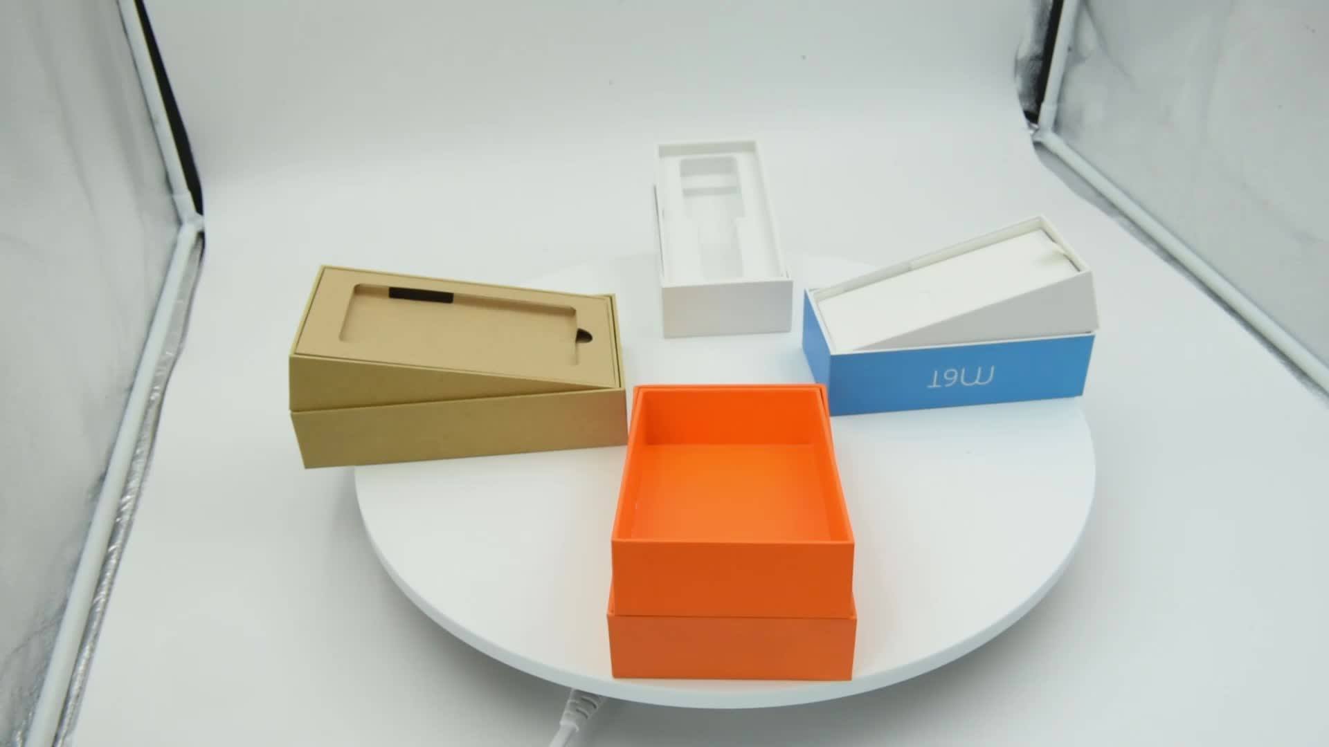 Oem Empty Mobile Smartphone Paper Boxes Custom Logo Cell Phone