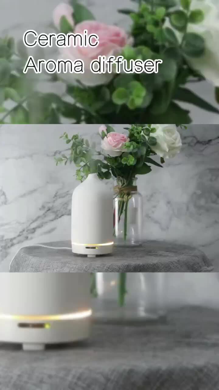 Wholesale Ceramic Essential Oil Ultrasonic Fragrance Aromatherapy 7