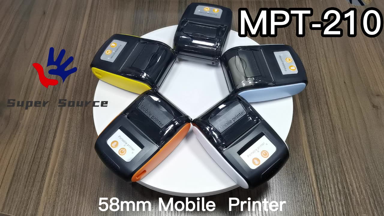 Blue Tooth Thermal Printer Pt210 58mm Mini Portable Thermal Printer