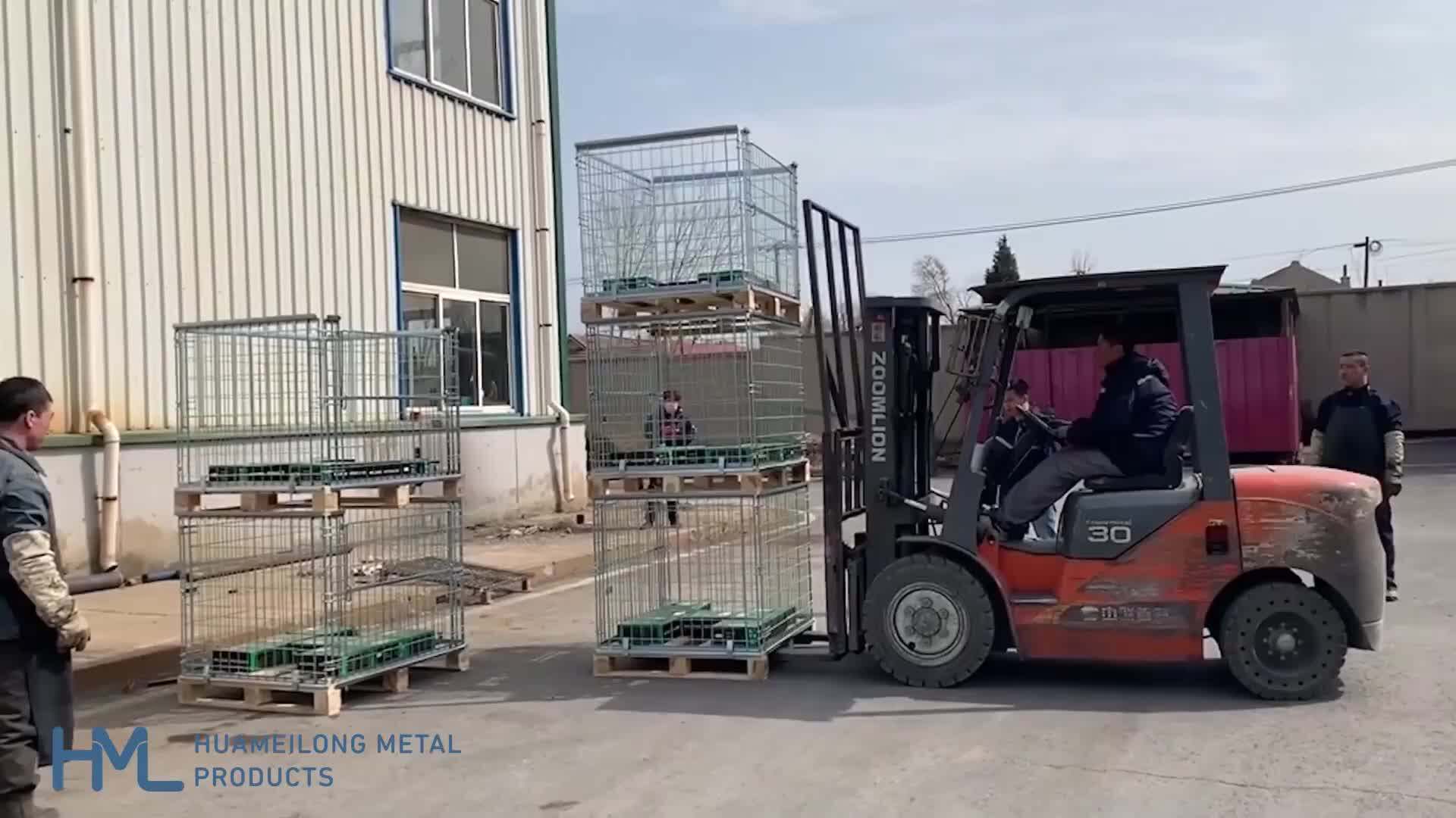 Huameilong Stacking Steel Wire Mesh Ball Storage Cages Buy Ball