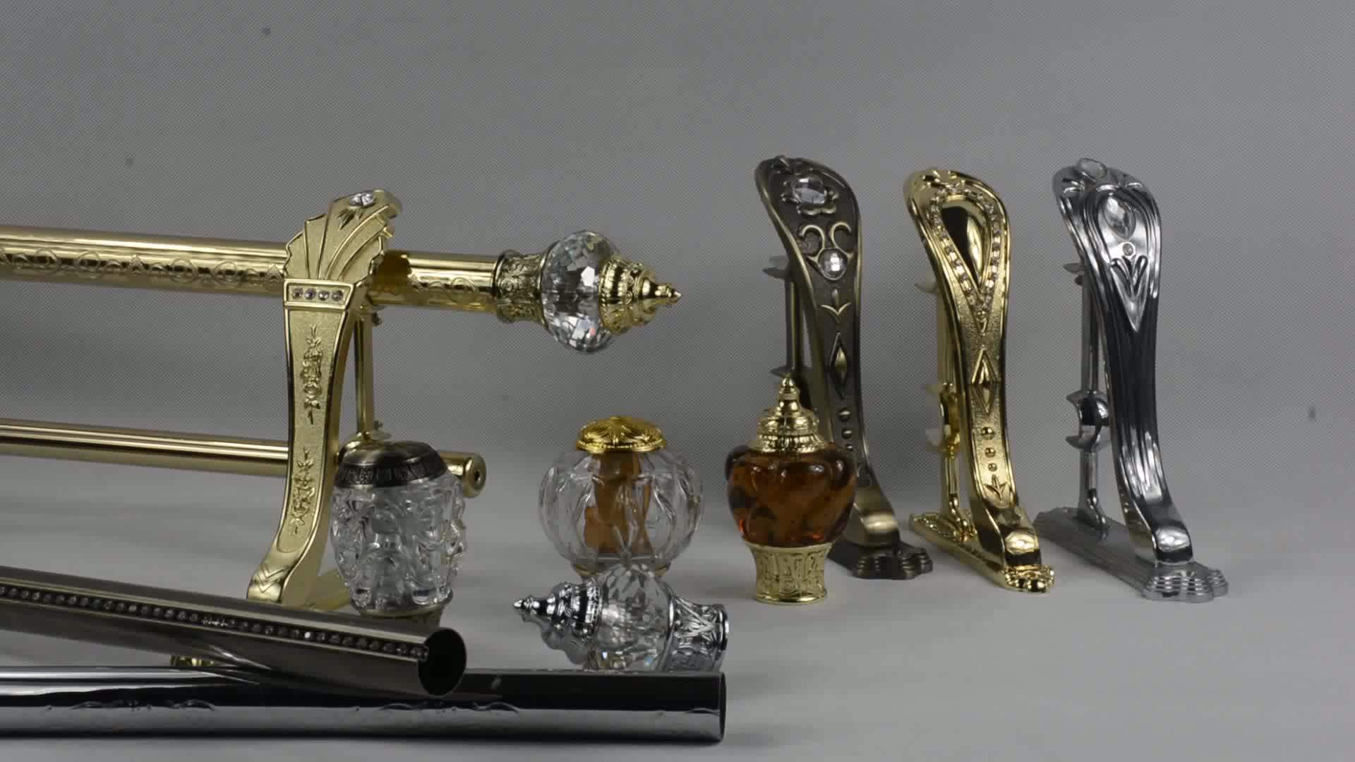 European Style Arrow Curtain Rod Finials,Double Pole Curtain Rod Head