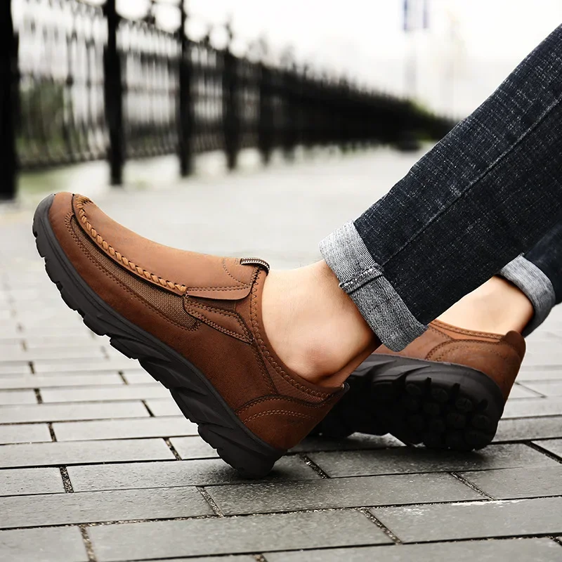 Casual footwear for leisure platform, trend shoes for leather shoes, Amazon, 2020, autumn, Korean style, plus size