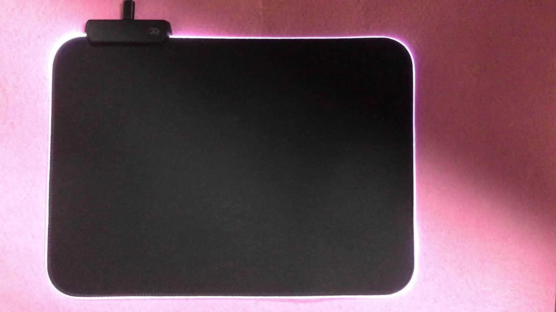 Led Light Keyboard Pad Rgb Mousepad Lock Side Colorful Lights With