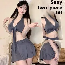Suoqing Sex Lingerie Temptation Uniform Passion Yoga Suit Sexy Swimsuit Hip Skirt Free Temptation of Open Gear Uniform