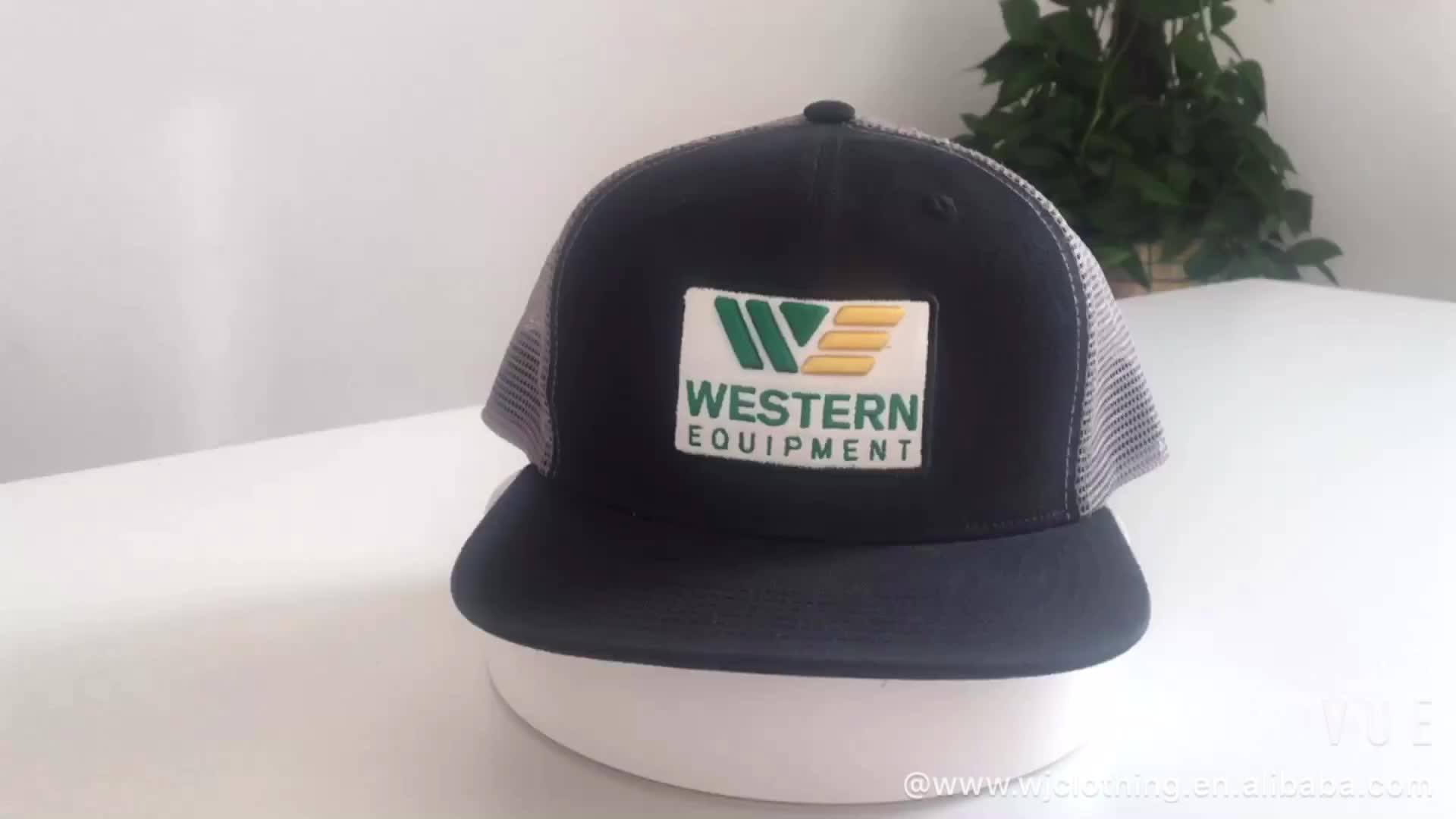 5 Panel Dubai Mesh Trucker Cap Half Mesh Snapback Trucker Hat Cap Buy