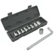 Dafei Wrench Socket 10-Piece Set Household Machine Repair Auto Repair L-Type 1/2 Bend Rod Sleeve Wrench Combination Tool Cross Border