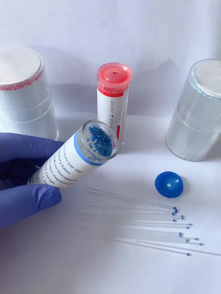 75mm Disposable Laboratory Micro Hematocrit Heparinized And ...