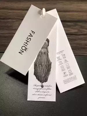 Public version spot Universal label women's hangtag custom home textile Listing custom-made clothing trademark card custom
