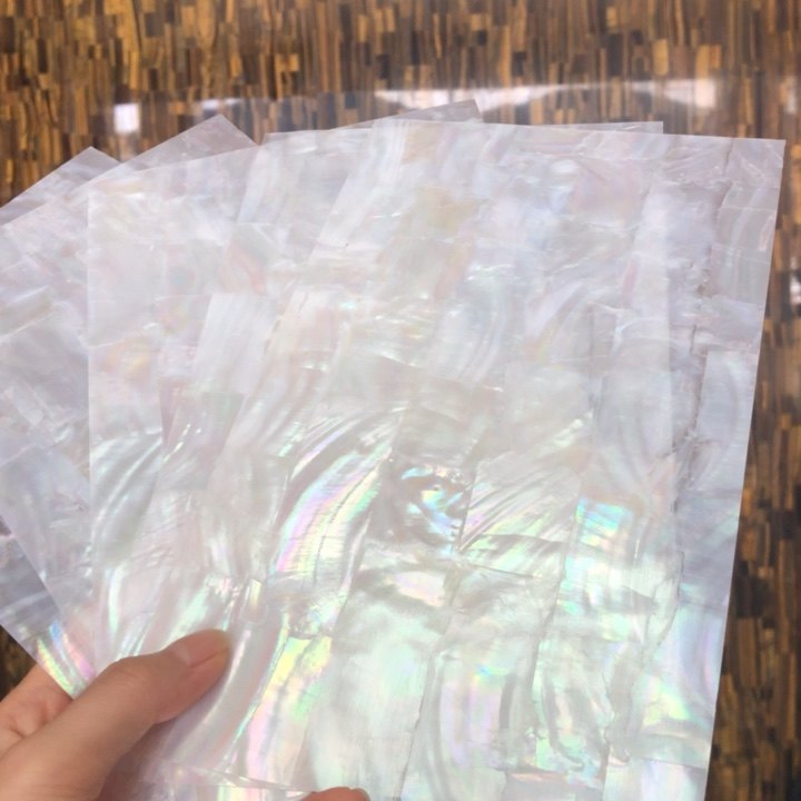 Double Sided Self Adhesive Sheets Polished Fresh Water Pearl Shell