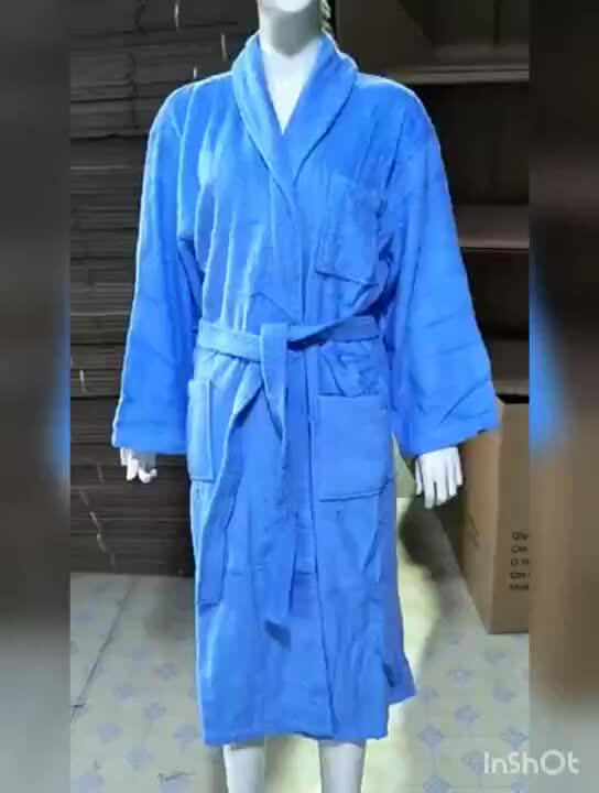 Luxury Bathrobe Spa Bath Robe Customized 100 Cotton Towel Bathrobe For