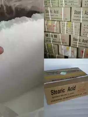 Hangzhou Oleochemical bulk stearic acid SA1800 type bulk division order octadecanoic acid 25 kg box