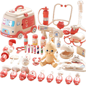 小医生玩具套装女孩扮演儿童过家家听诊器宝宝医疗全护士打针看病