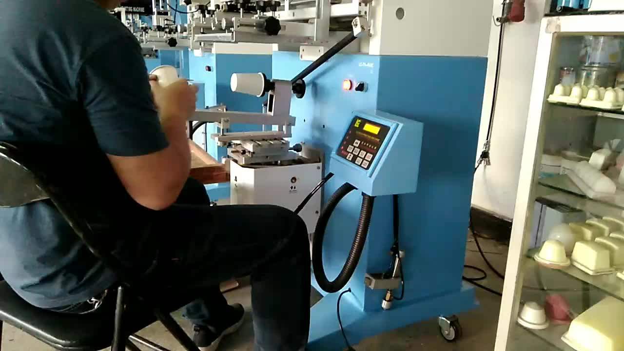 Rotary Ceramics Cup / Mug Screen Printing Machine For Wine Bottle Lcpa