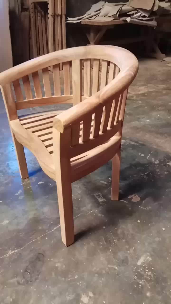 Modern Teak Wooden Outdoor Peanut Garden Chairs Patio Big Lots Outdoor