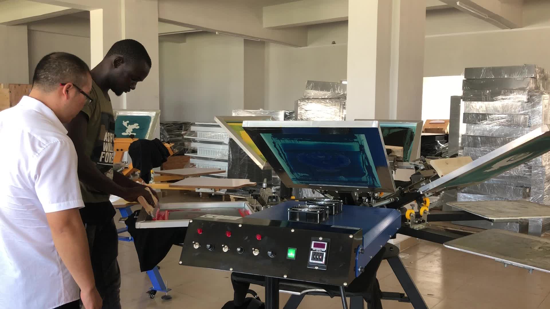 screen printing machine 4 station